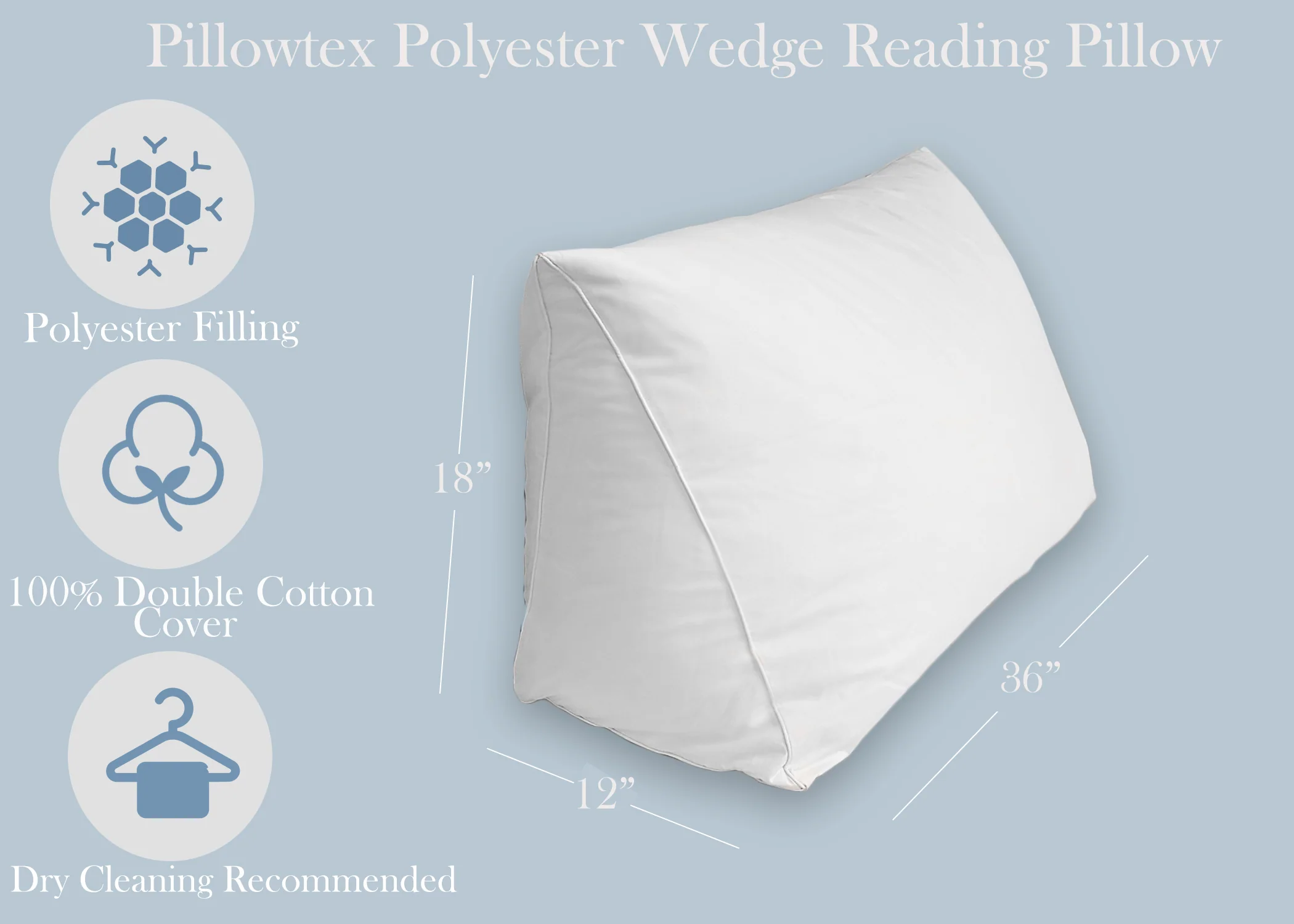 Pillowtex Reading Wedge Bed Pillow - Image 7