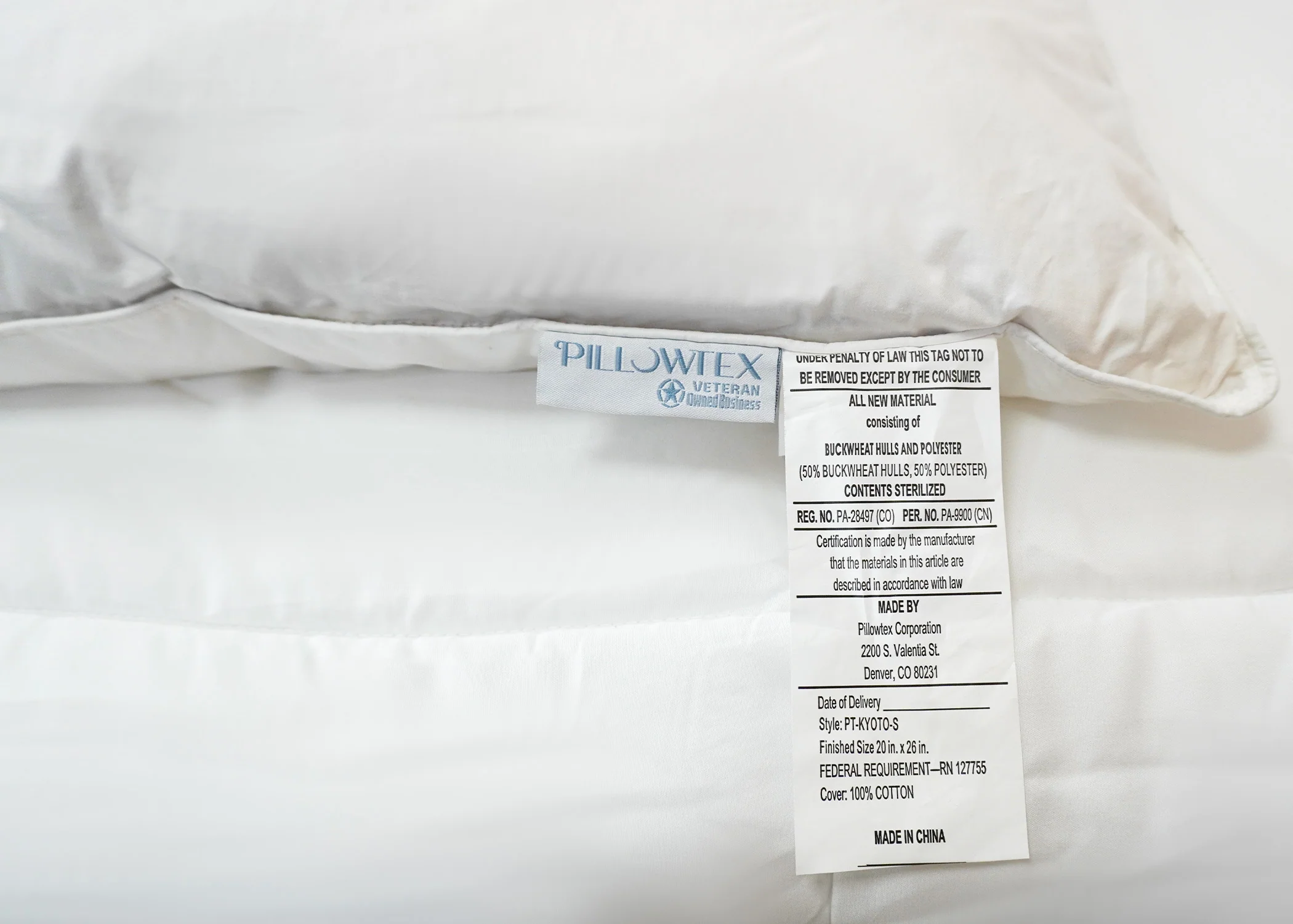 Pillowtex Kyoto Pillow - Half Buckwheat Half Polyester Pillow - Japanese Style Pillow - Image 16