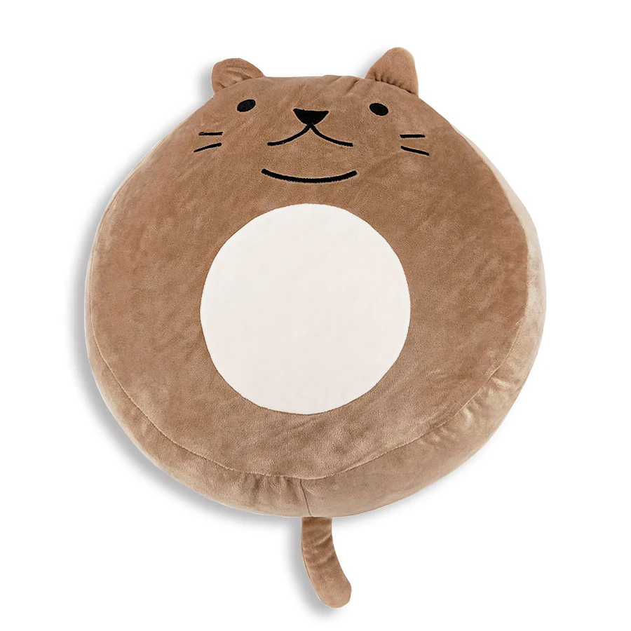 Squishy Polyester Cat Pillow with Tail & Ears | Purr-cilla The Cat - Image 14