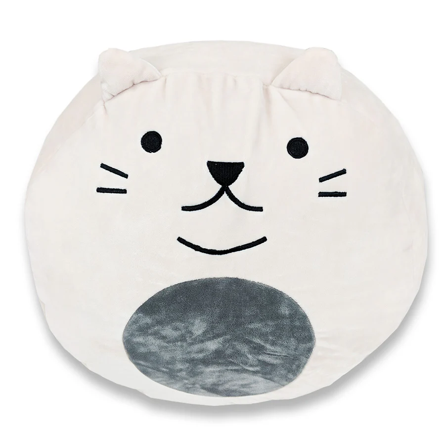Squishy Polyester Cat Pillow with Tail & Ears | Purr-cilla The Cat - Image 2