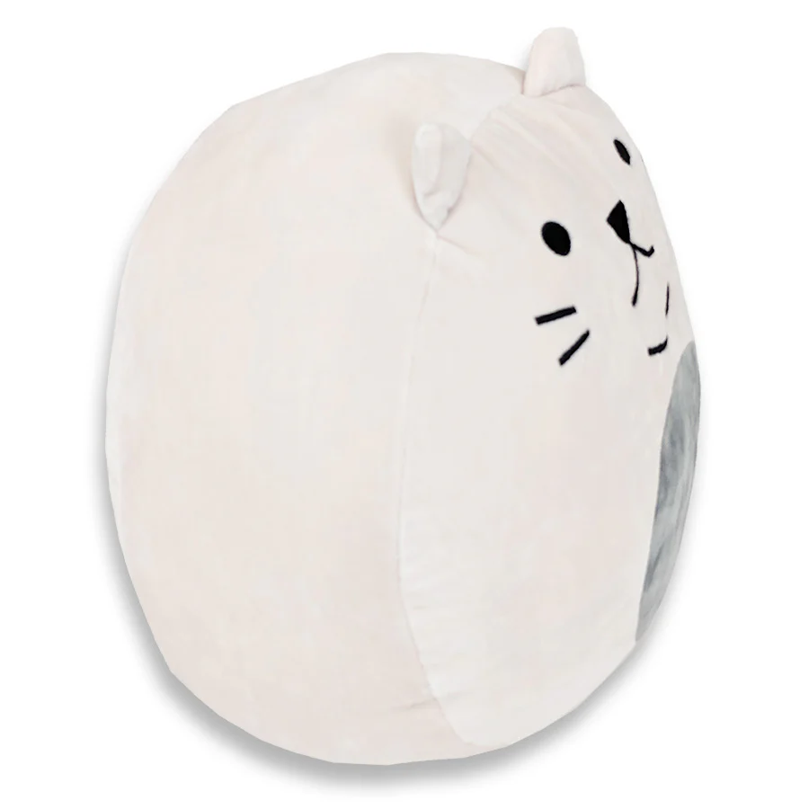 Squishy Polyester Cat Pillow with Tail & Ears | Purr-cilla The Cat - Image 3
