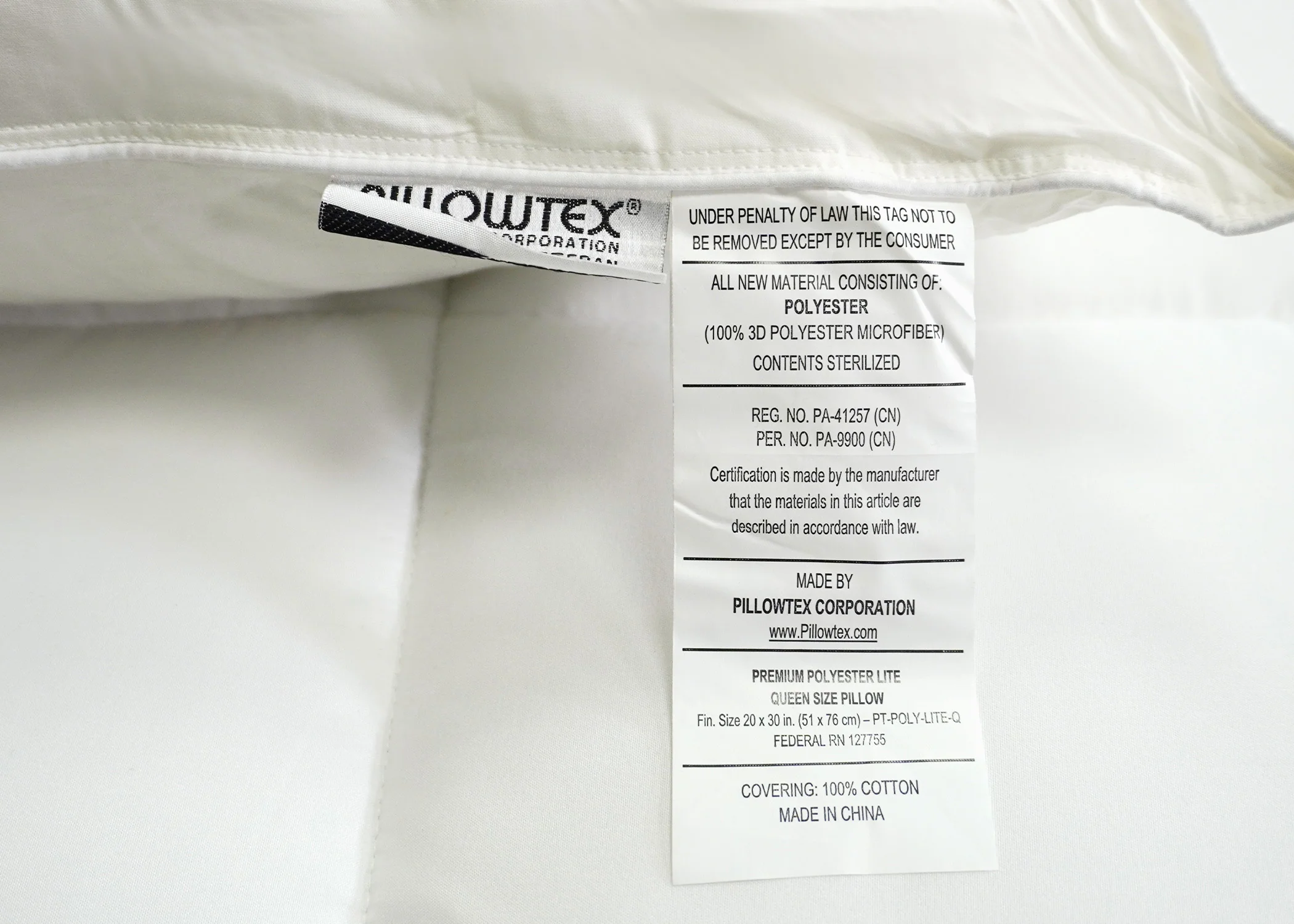 Pillowtex Premium Polyester Pillow | Soft - Image 9