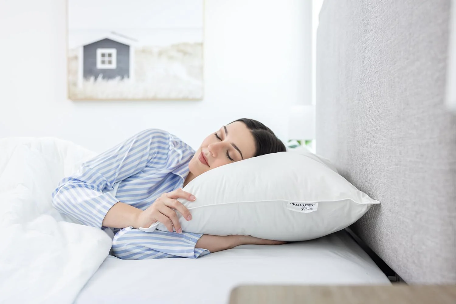 Pillowtex Triple Core White Duck Down & Feather Pillow| Medium-Soft Support - Image 5
