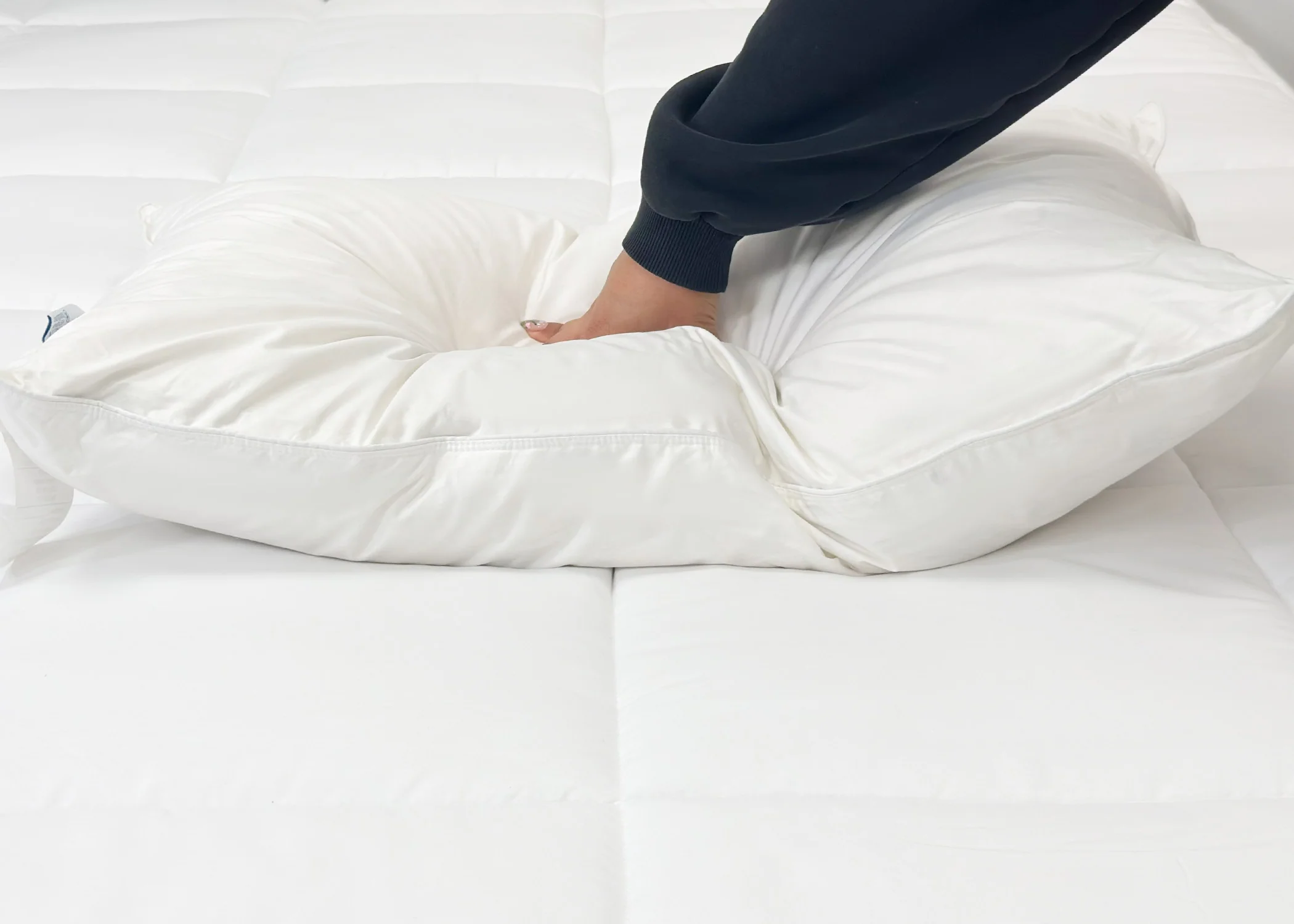 Pillowtex Triple Core White Duck Down & Feather Pillow| Medium-Soft Support - Image 6