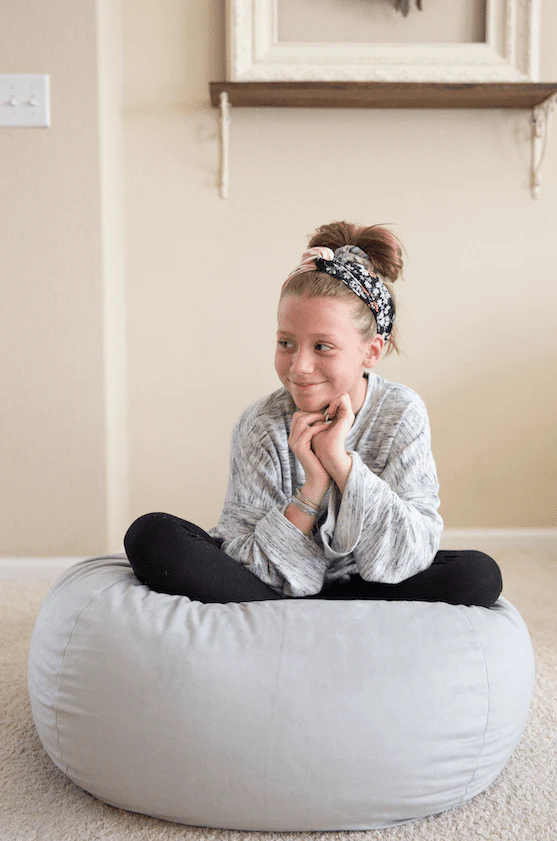 Pillowtex Quality Kids Memory Foam Bean Bag with Washable Removable Cover 3ft - Image 5