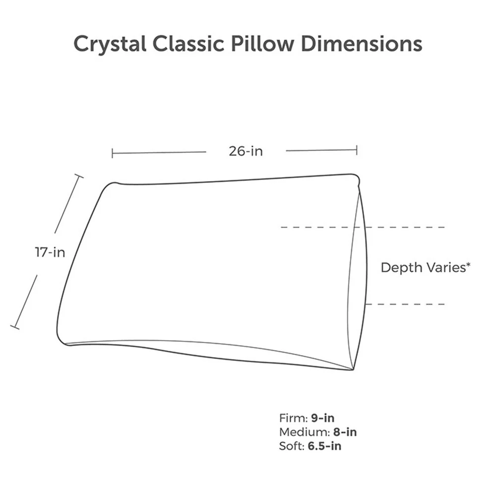 Protect-A-Bed Crystal Tencel Cooling Pillow, Memory Foam & Innerspring - Image 4