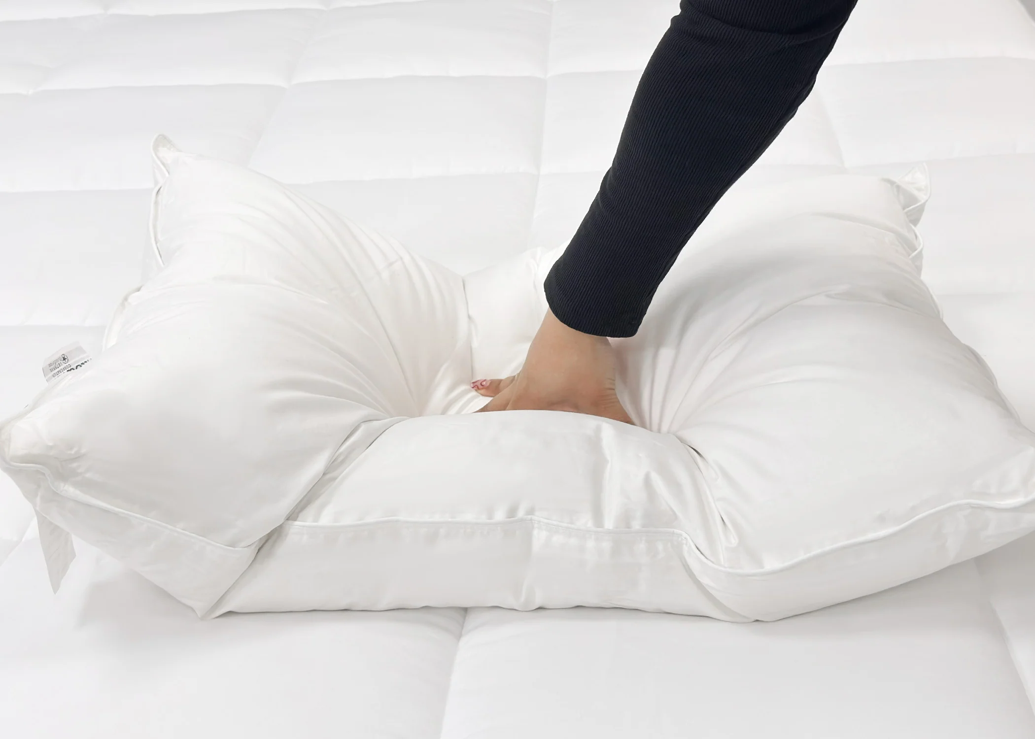 Pillowtex High End White Goose Down Pillow | Medium-Firm Support - Image 6