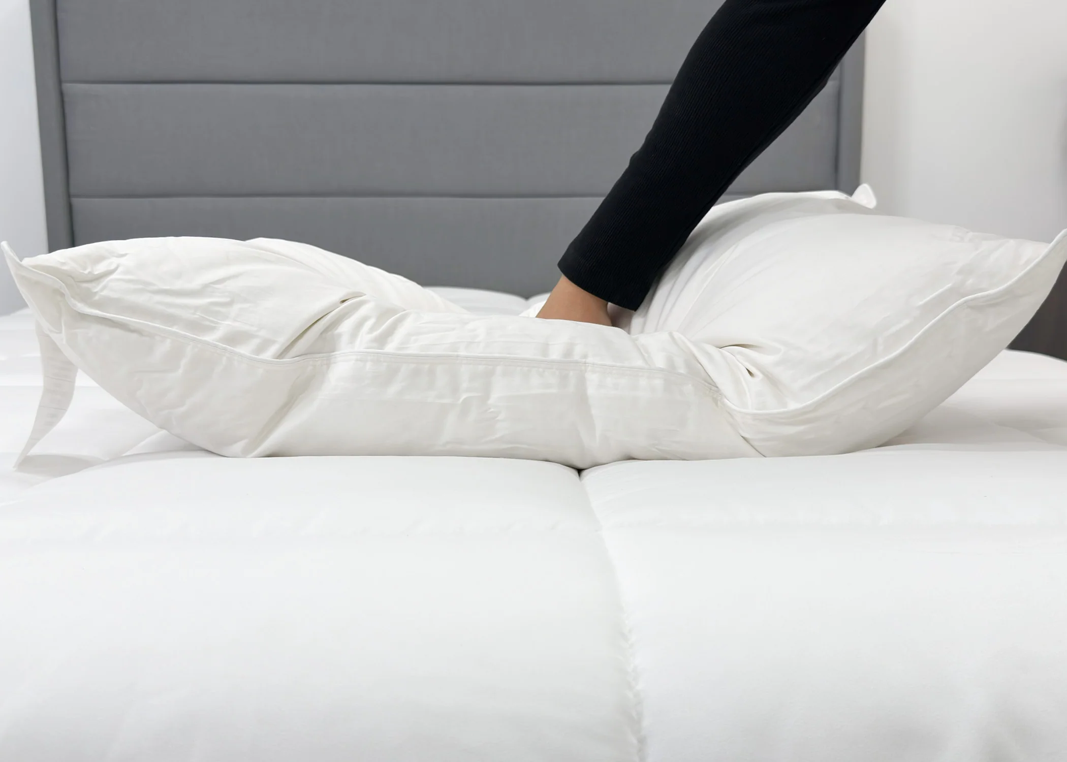 Pillowtex High End White Goose Down Pillow | Medium-Firm Support - Image 7