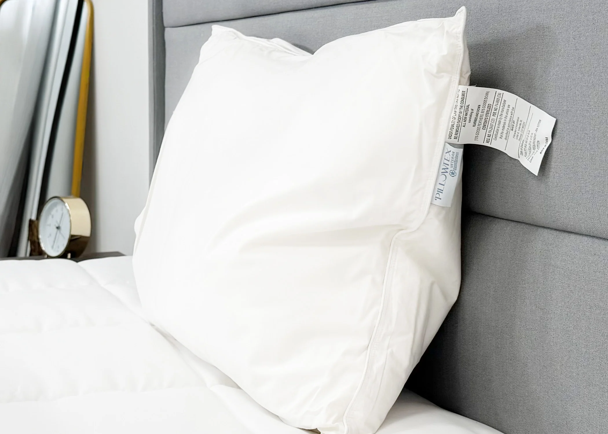 Pillowtex High End White Goose Down Pillow | Soft Support