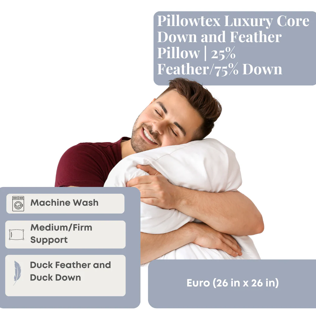 Pillowtex Luxury Core Down and Feather Pillow | 25% Feather/75% Down - Image 11