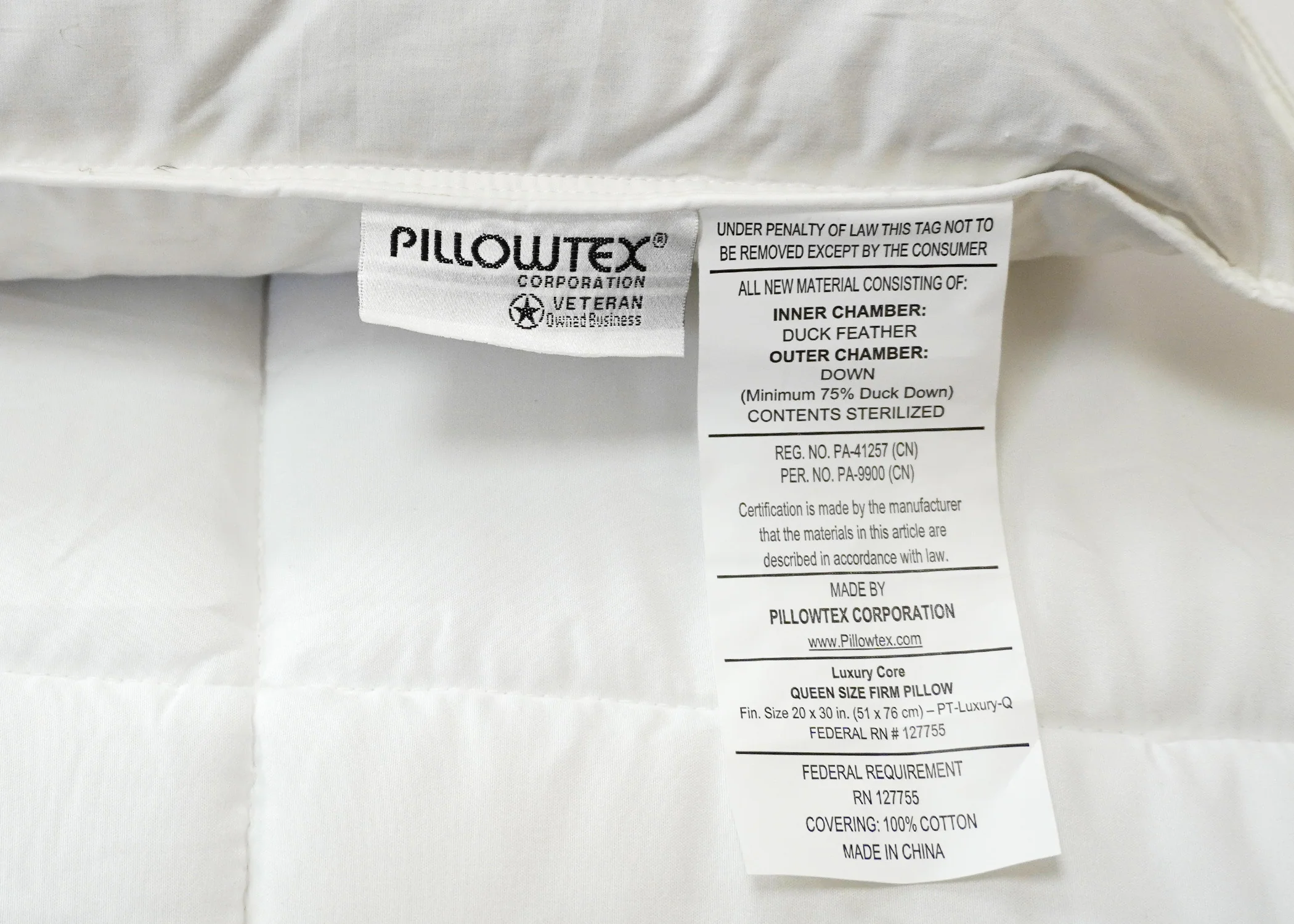 Pillowtex Luxury Core Down and Feather Pillow | 25% Feather/75% Down - Image 15
