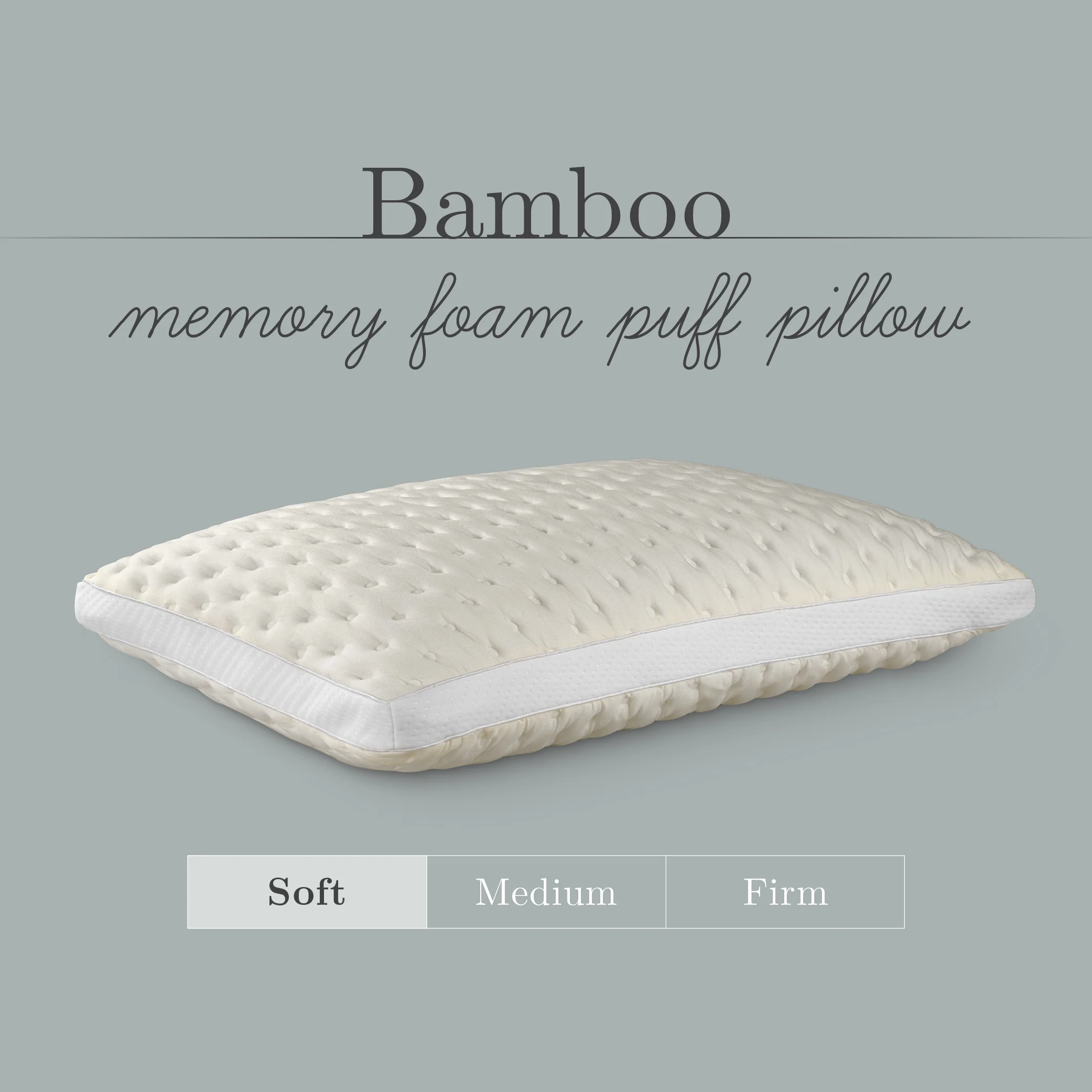 PureCare Bamboo Memory Foam Pillow - Image 4