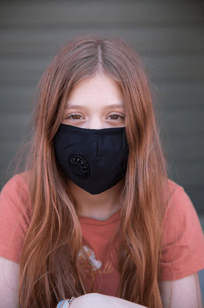 Final Sale: Reusable Cotton Face Mask with Valve & Carbon Filter - 2 Pack - Image 3