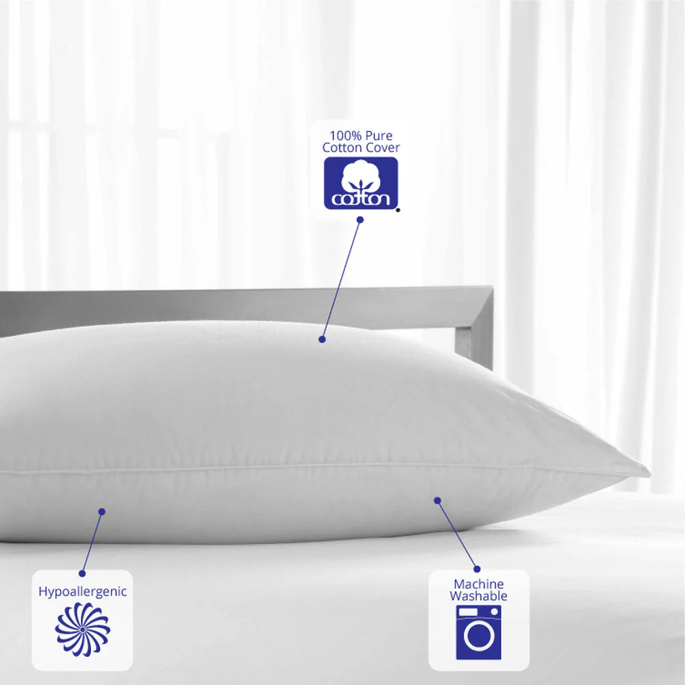 Restful Nights Cotton Plush Pillow | Made in USA - Image 6