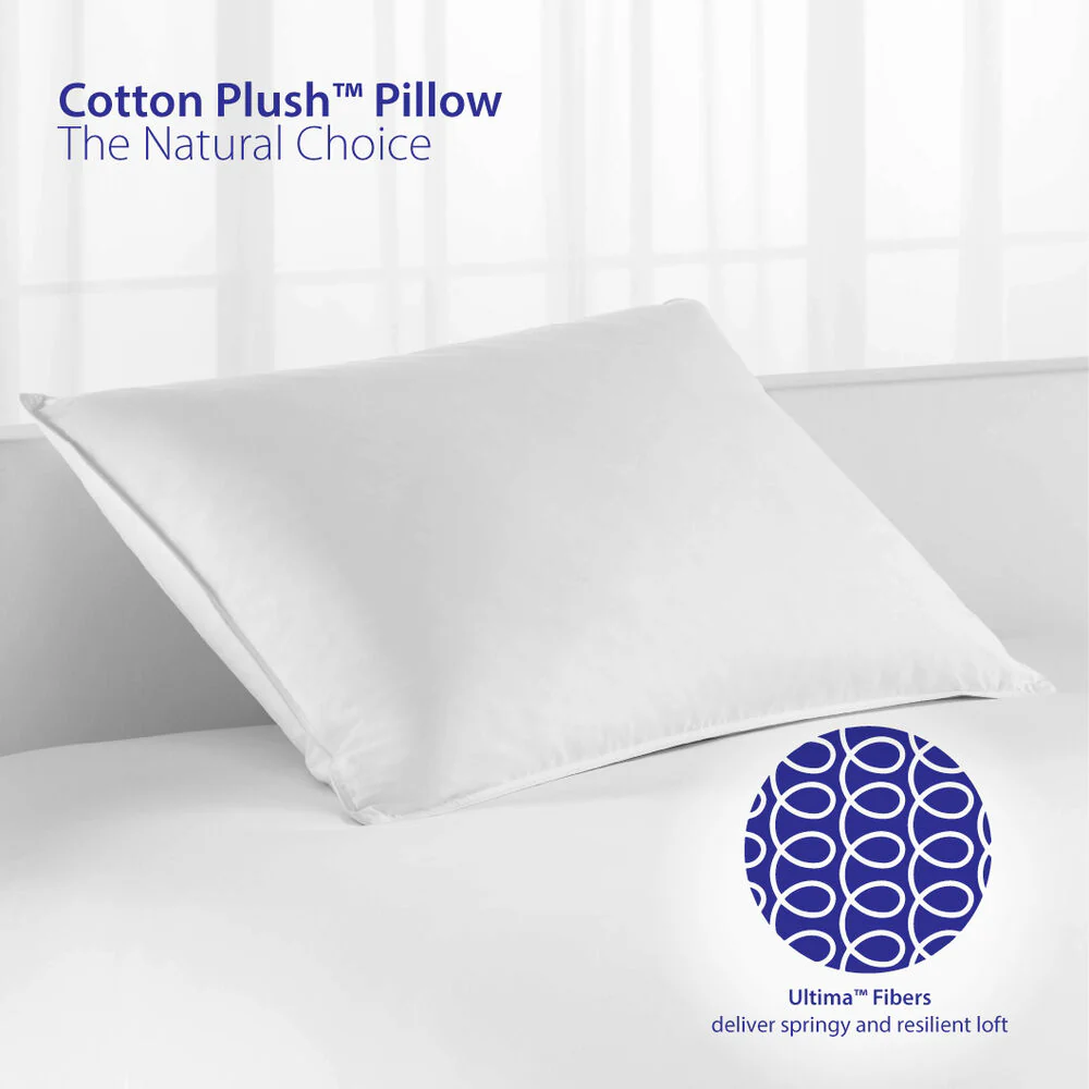 Restful Nights Cotton Plush Pillow | Made in USA - Image 7