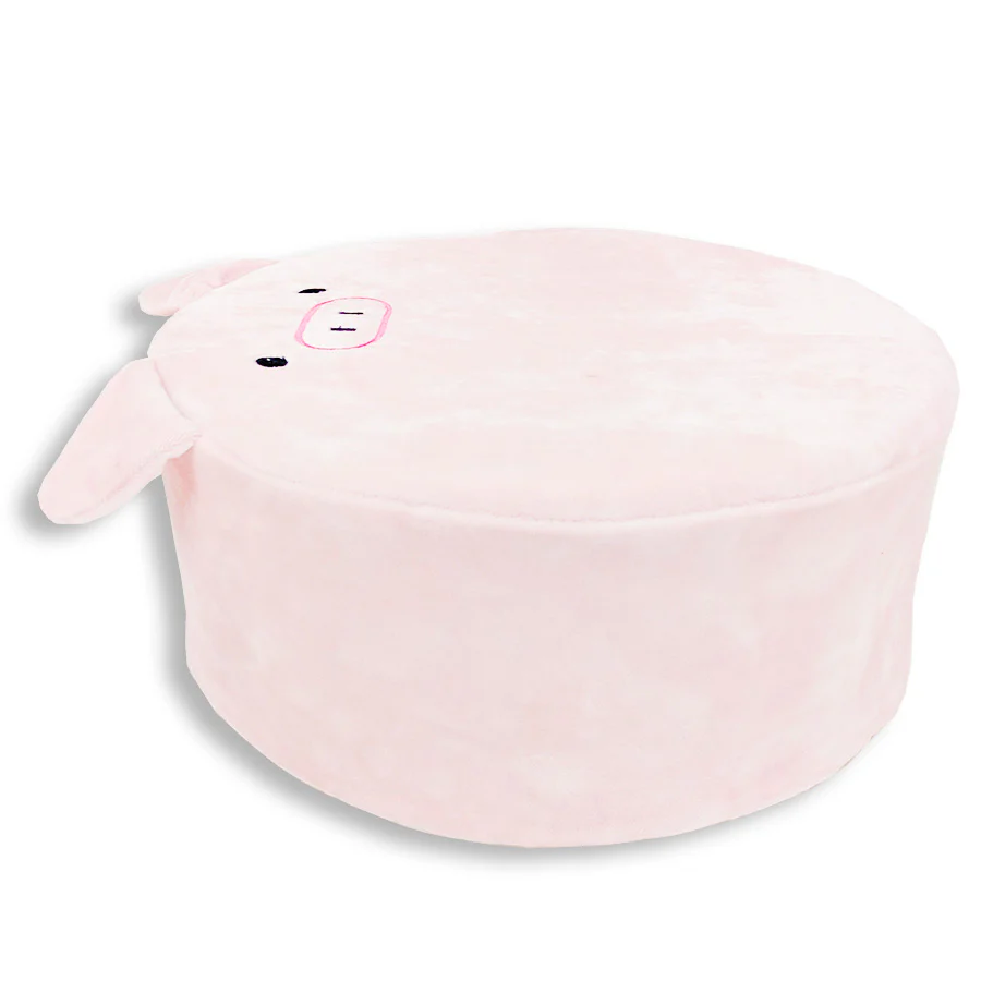 Round Memory Foam Pig Themed Pillow | Olivia The Pig - Image 3