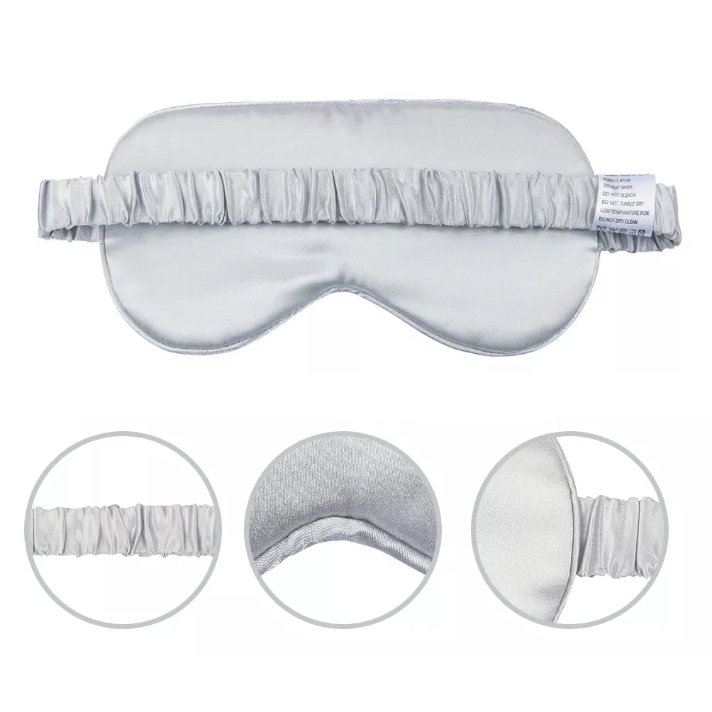 Mulberry Silk Sleep Eye Mask with Silk Covered Elastic Strap - Image 5