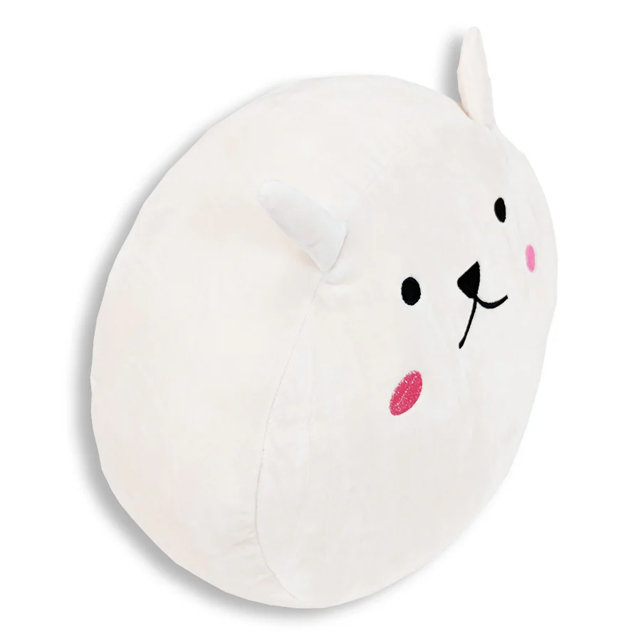 Squishy Bunny Face Pillow with Floppy Ears | Snowball the Bunny - Image 3