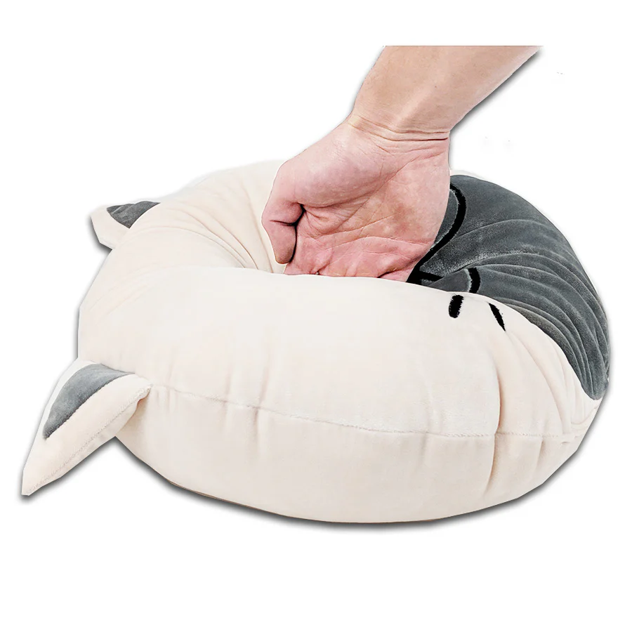 Squishy Cat Face Pillow with Floppy Ears | Cornelius The Cat - Image 3