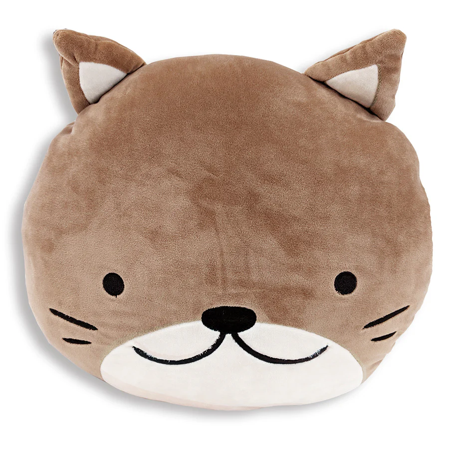 Squishy Cat Face Pillow with Floppy Ears | Cornelius The Cat - Image 4