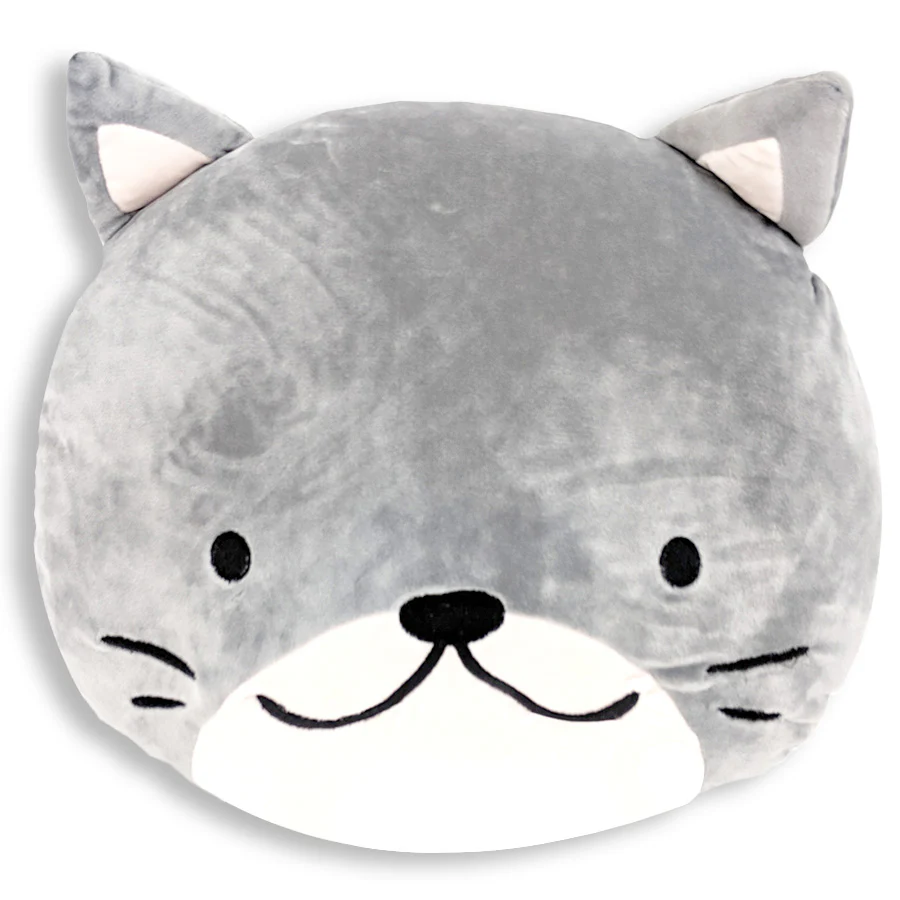 Squishy Cat Face Pillow with Floppy Ears | Cornelius The Cat - Image 6