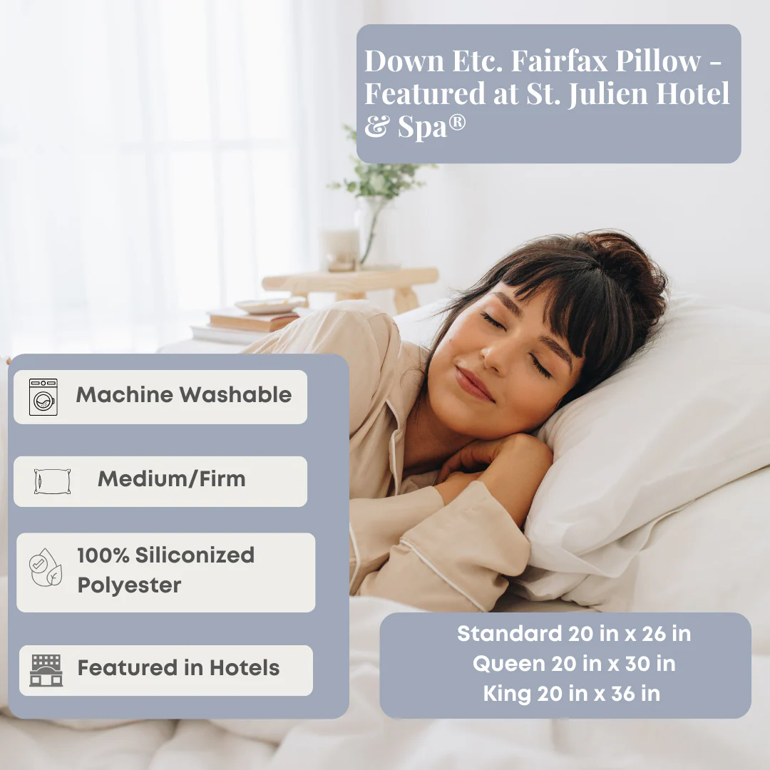 Down Etc. Fairfax Pillow - Featured at St. Julien Hotel & Spa<sup>®</sup> - Image 2